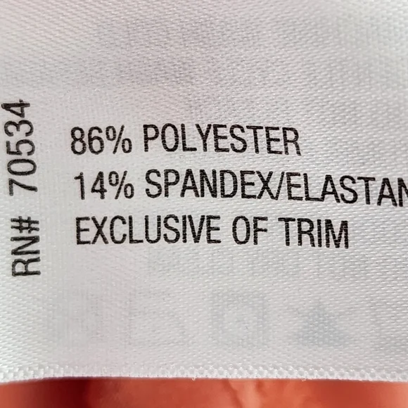 Orvis Women's Poly Stretch Printed Button Front Shirt Orange- L - Picture 8 of 8